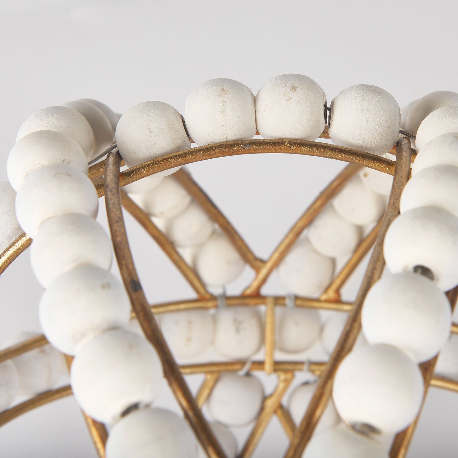 Swatch of the Espanlade White Small Beaded Orb