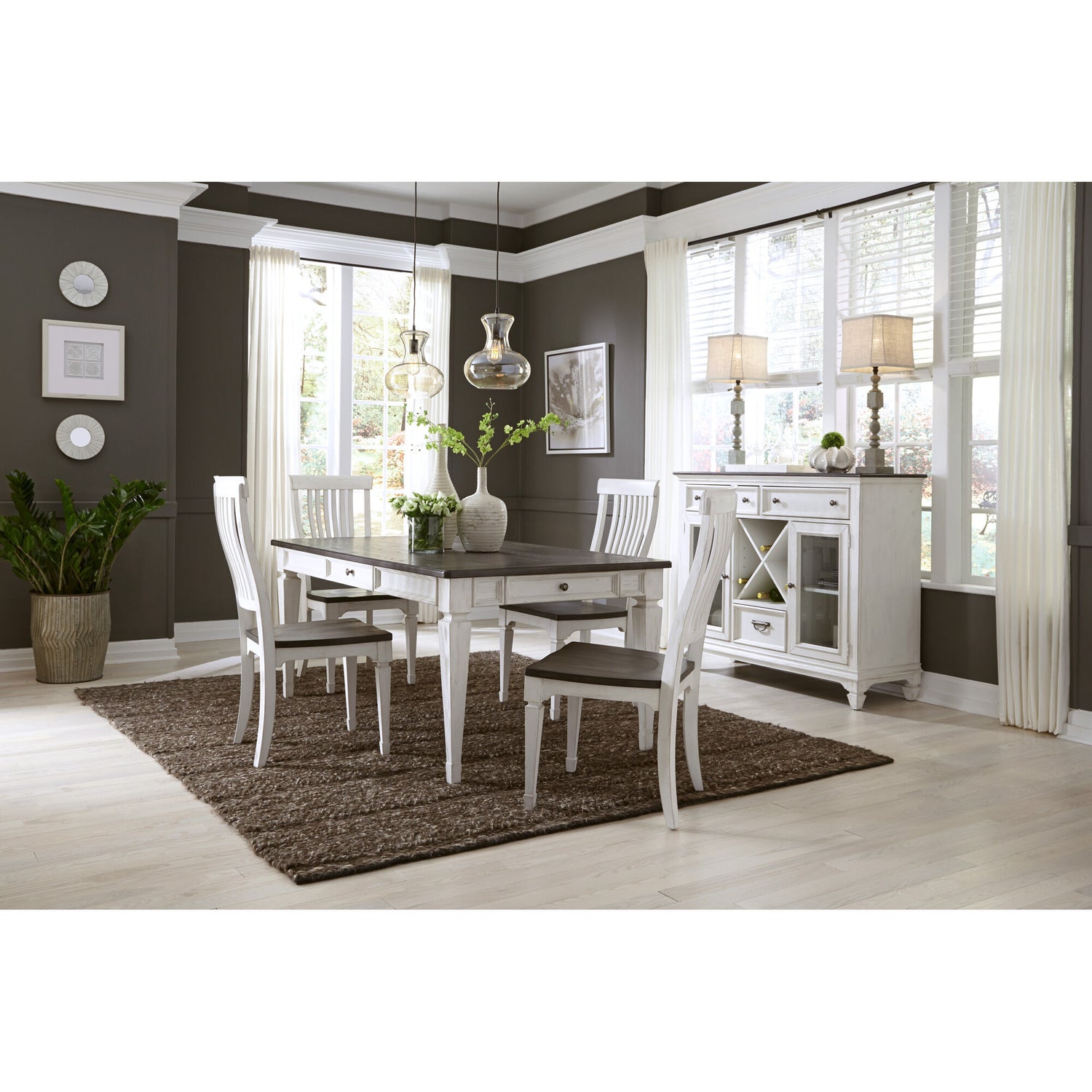 Allyson Park 5 Piece Rectangular Dining Set - QK1061400_LIBF_PRI_OL