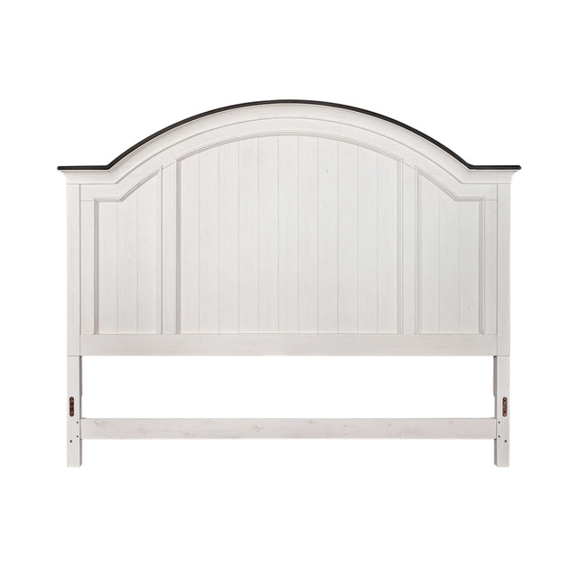 Allyson Park White King Arched Panel Headboard - QK1061404_LIBF_LF1_RM