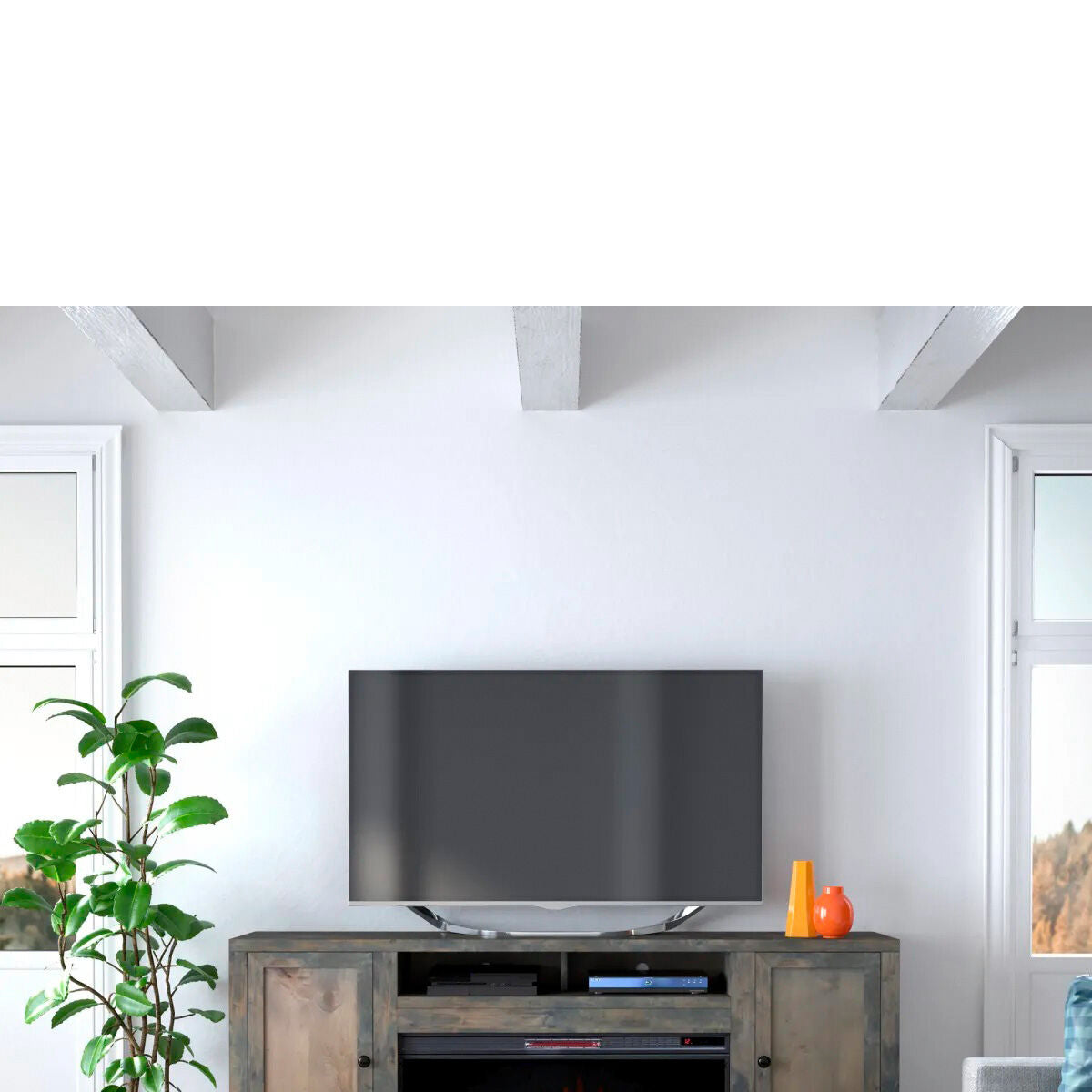 Joshua Creek 84 Inch Fireplace Console – Slumberland