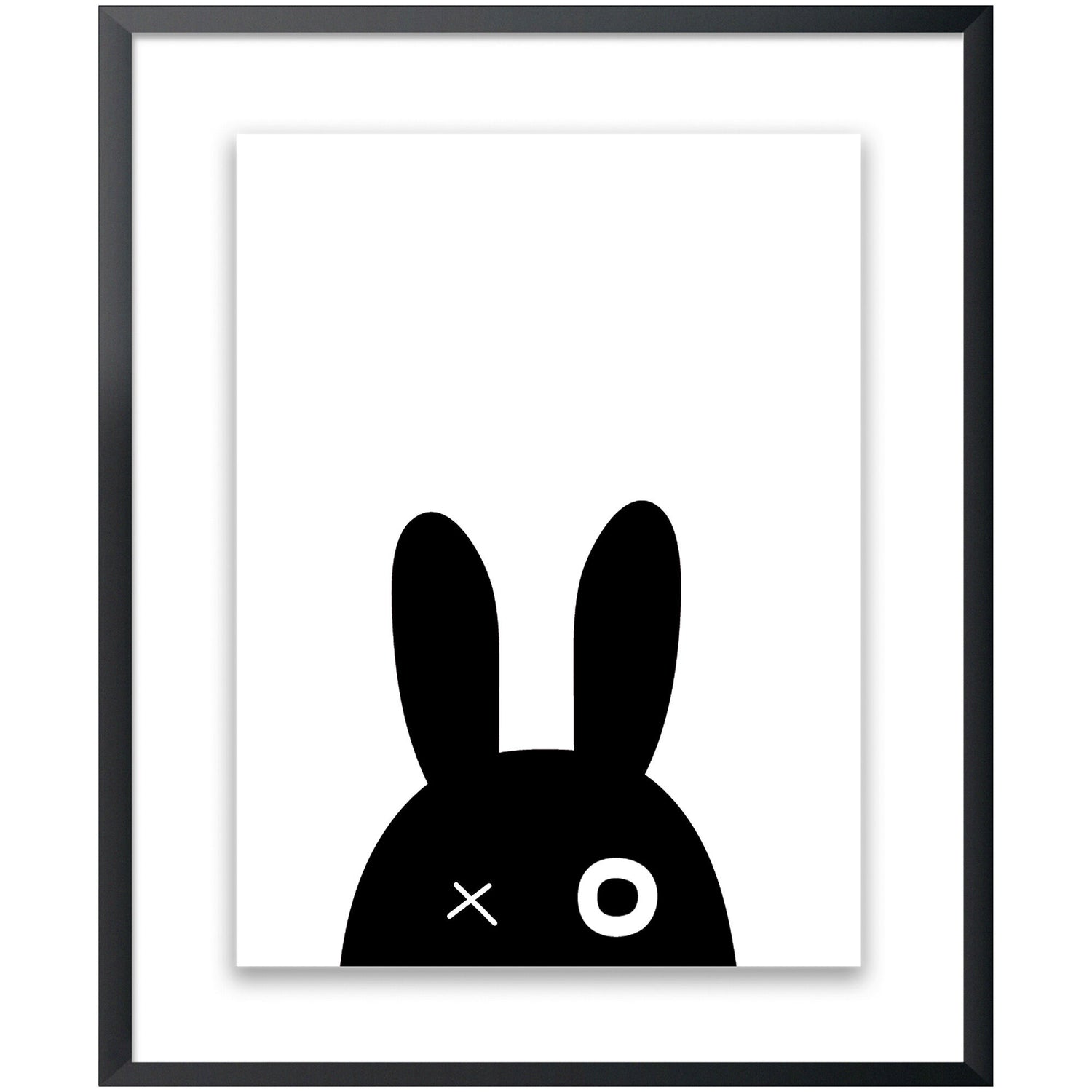 Kids Black Bunny Wall Art - QK1062308_NORH_PRI_OL