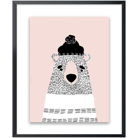 Kids Pink Bear Wall Art - QK1062310_NORH_PRI_OL
