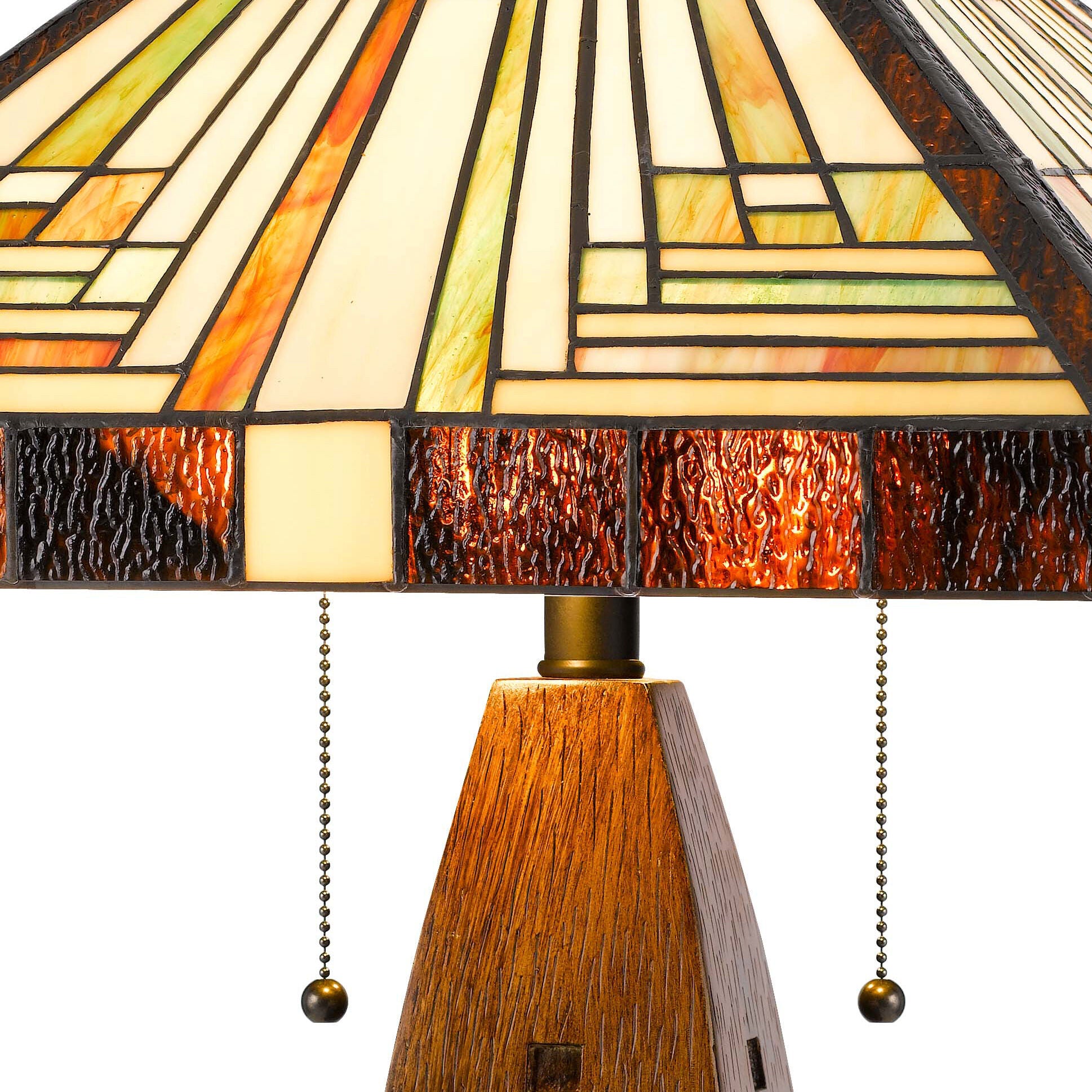 Geometric glass lamp clearance