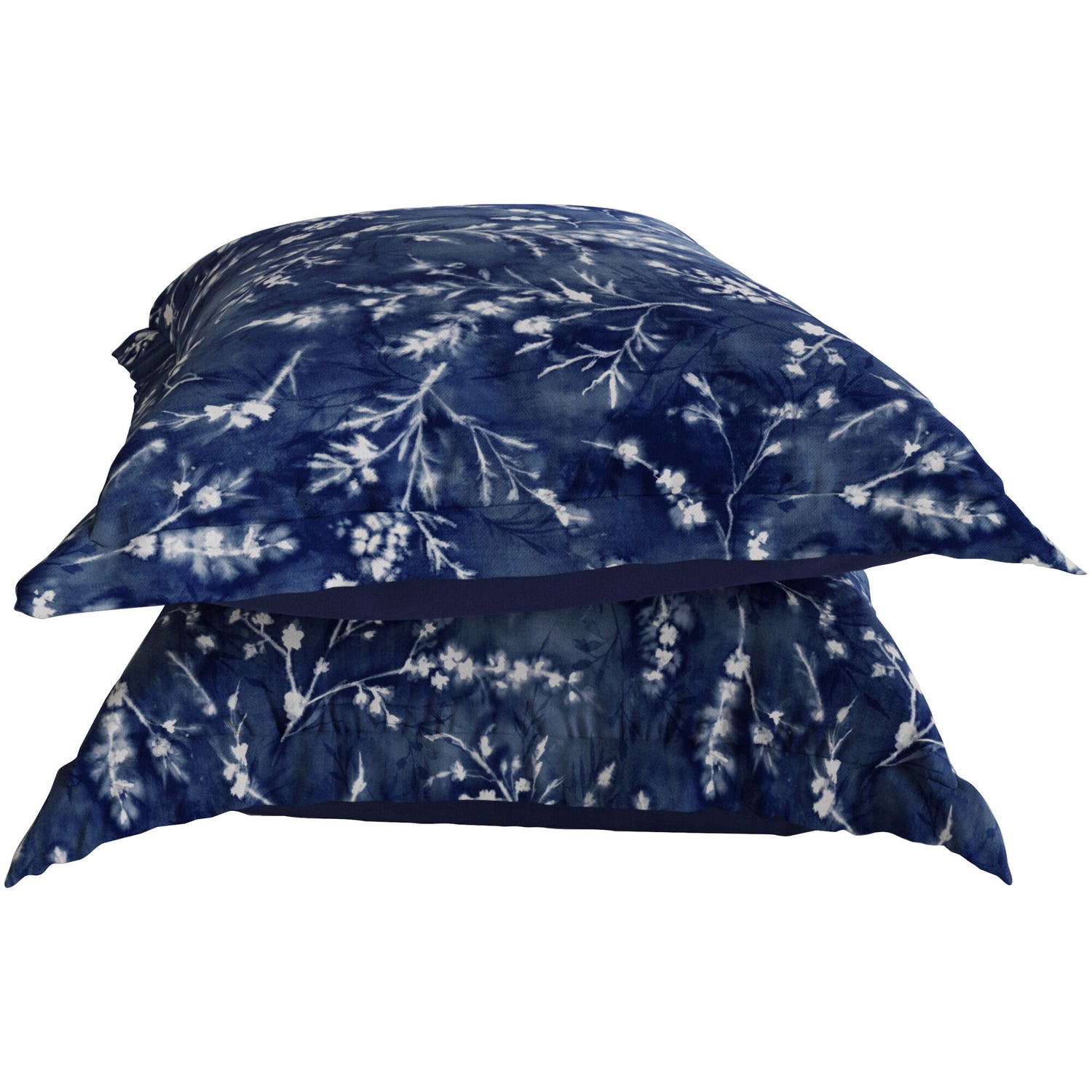 Flower Press Tencel Euro Pillow Shams - QK1065925_PURE_PRI_OL