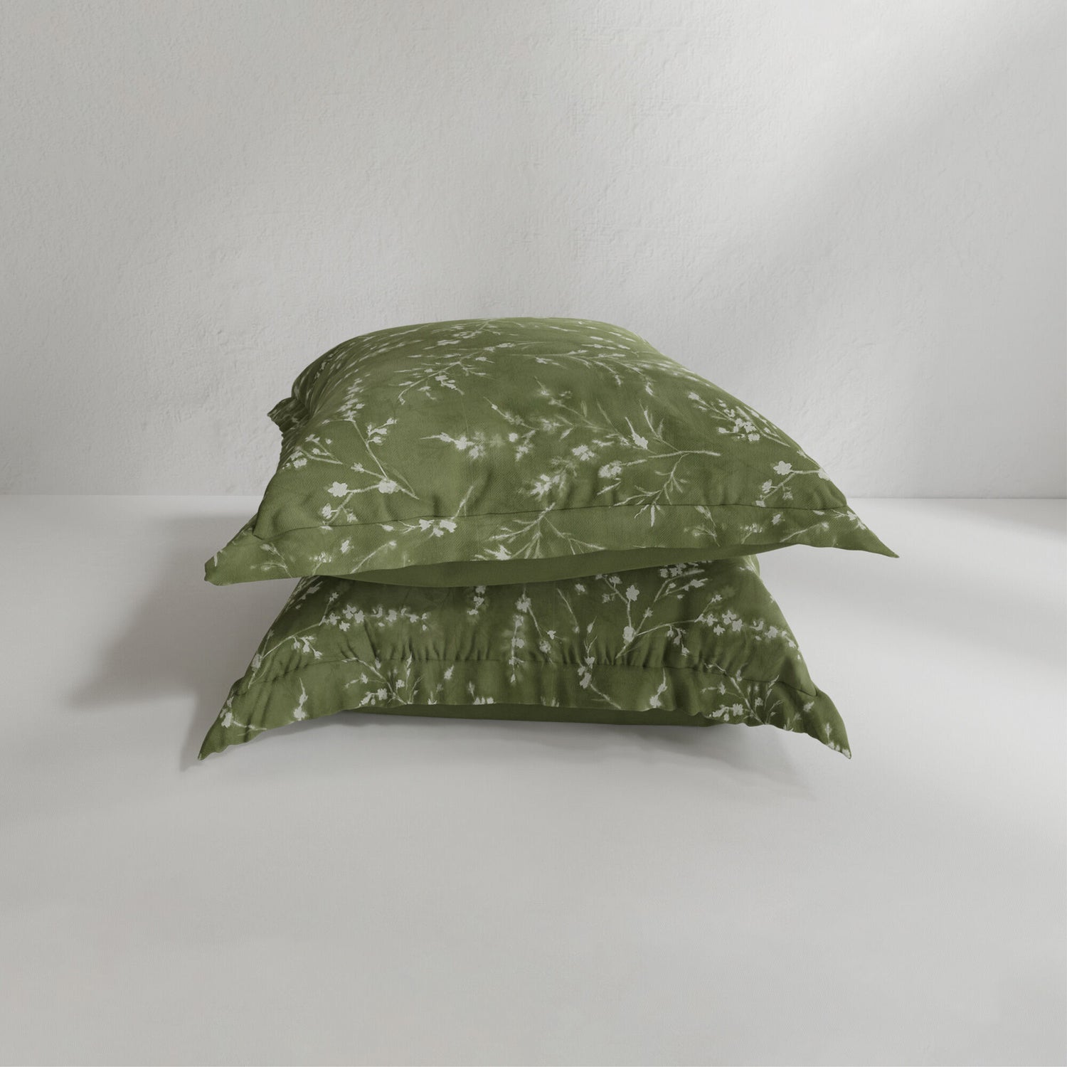 Flower Press Tencel Euro Pillow Shams - QK1065926_PURE_PRI_OL