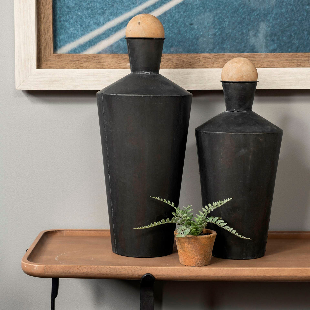 Asher Set of 2 Metal Urns - QK1066730_MEFD_LF1_RM