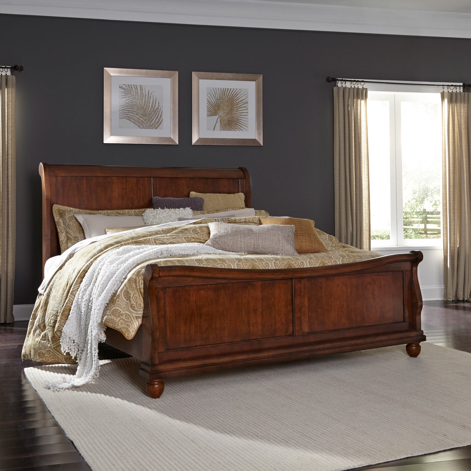 Rustic Traditions Sleigh Bed - QK1081022_LIBF_LF1_RM