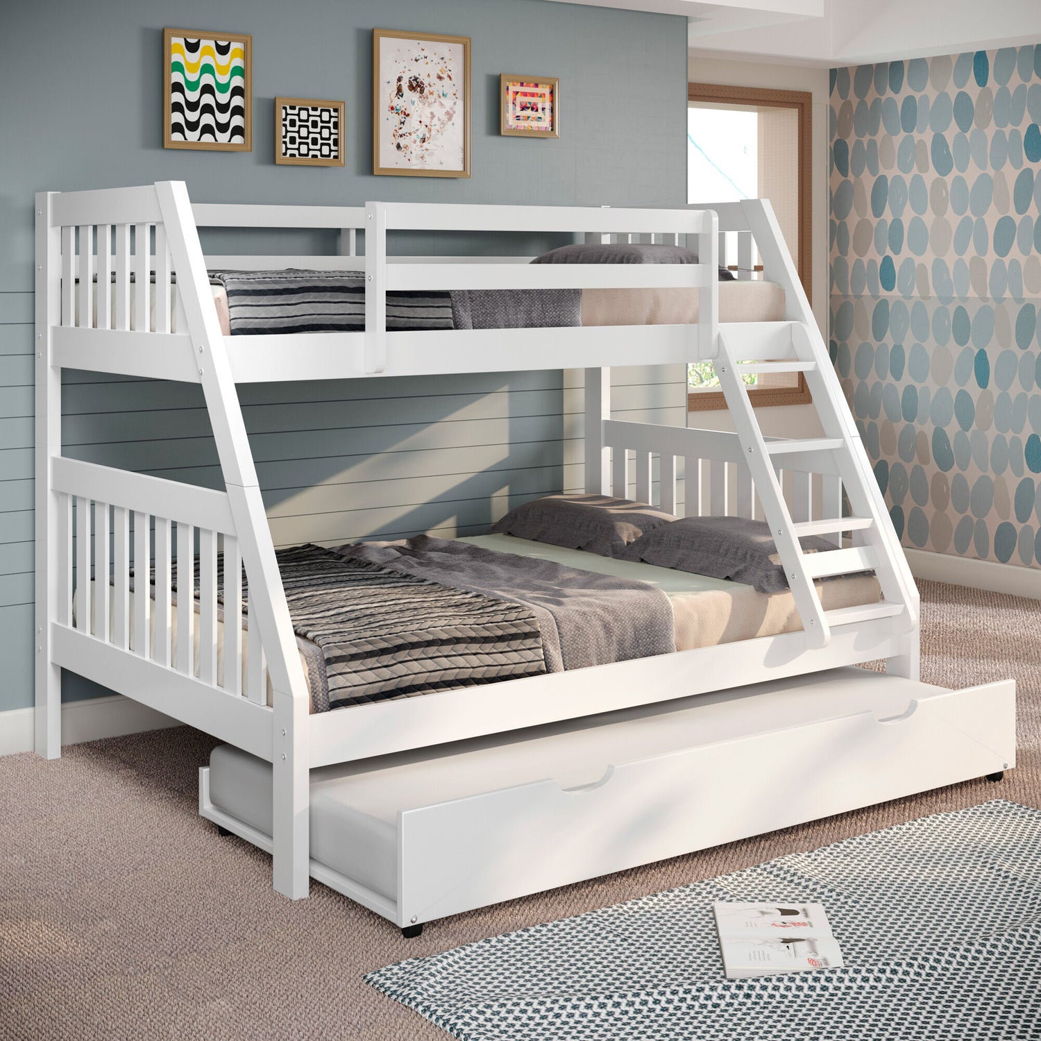 Jordan Bunk Bed With Trundle - QK1081315_CAHO_LF1_RM