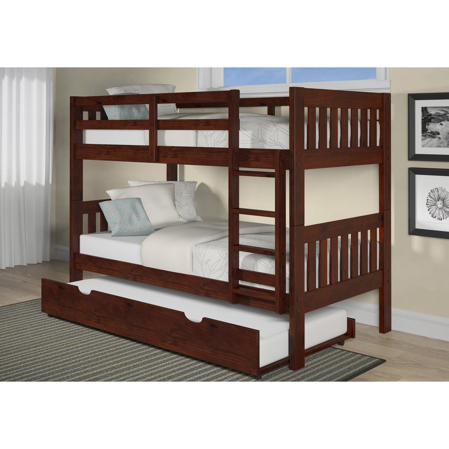 Jordan Bunk Bed With Trundle - QK1081316_CAHO_LF1_RM