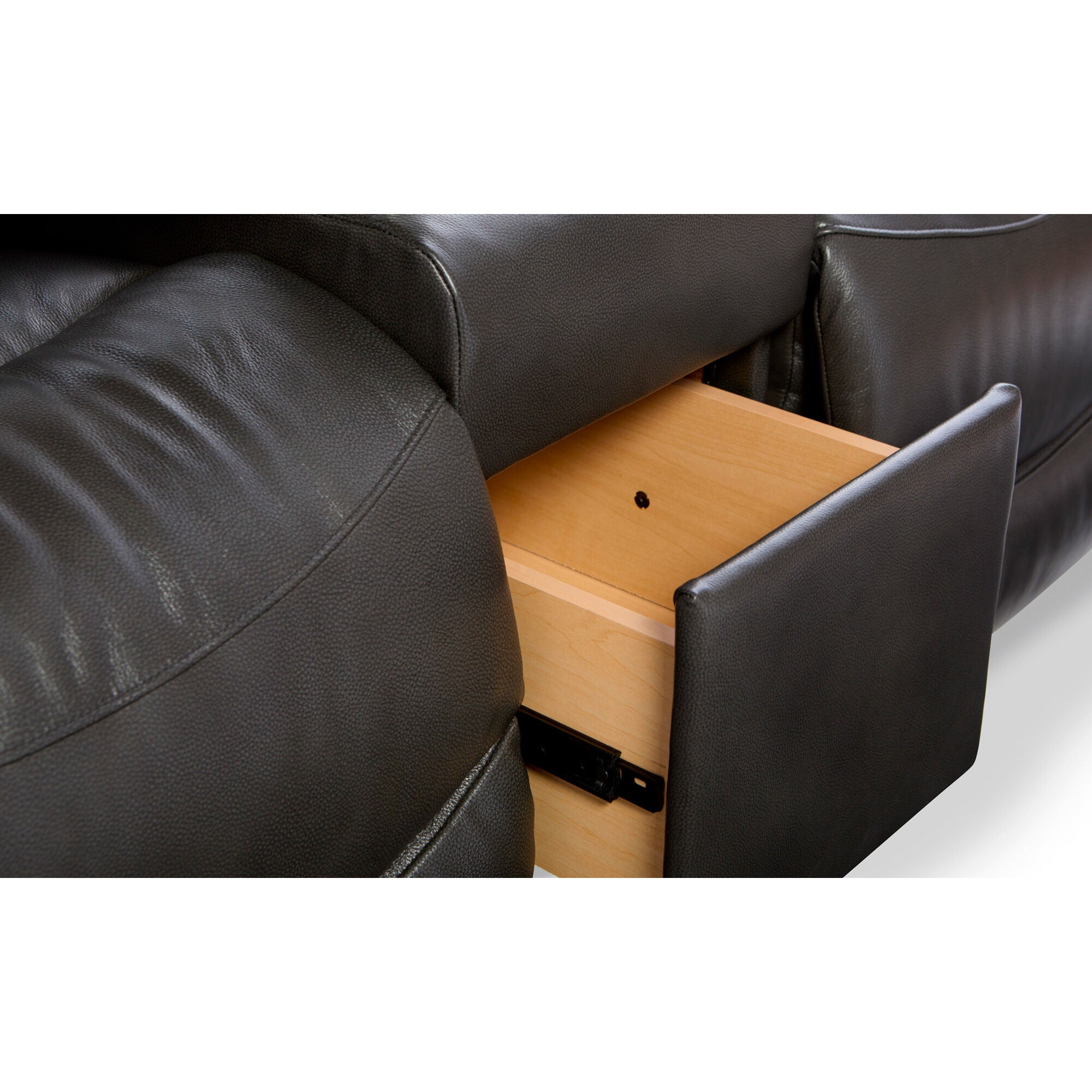 James Leather Power Plus Reclining Console Loveseat – Slumberland