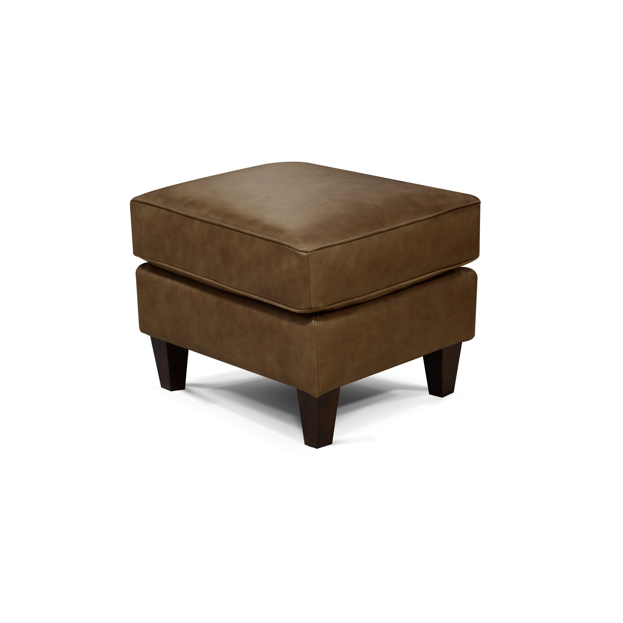 Burke Leather Accent Ottoman