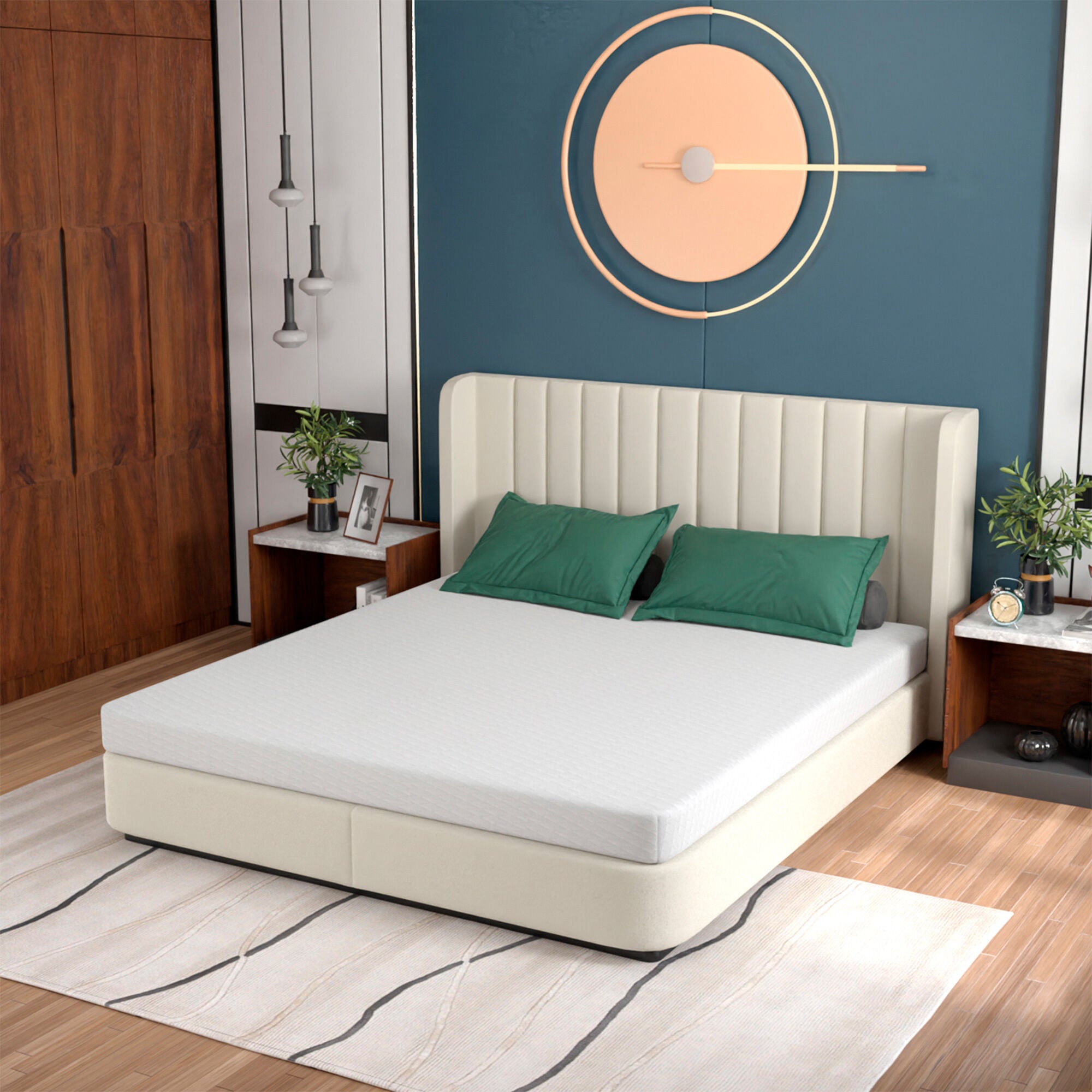 FDW 5 inch Gel Memory Foam Mattress Medium Firm Mattress for Pressure Relief Cooler Sleep Mattress for Kid Adults CertiPUR US Certified Mattress in