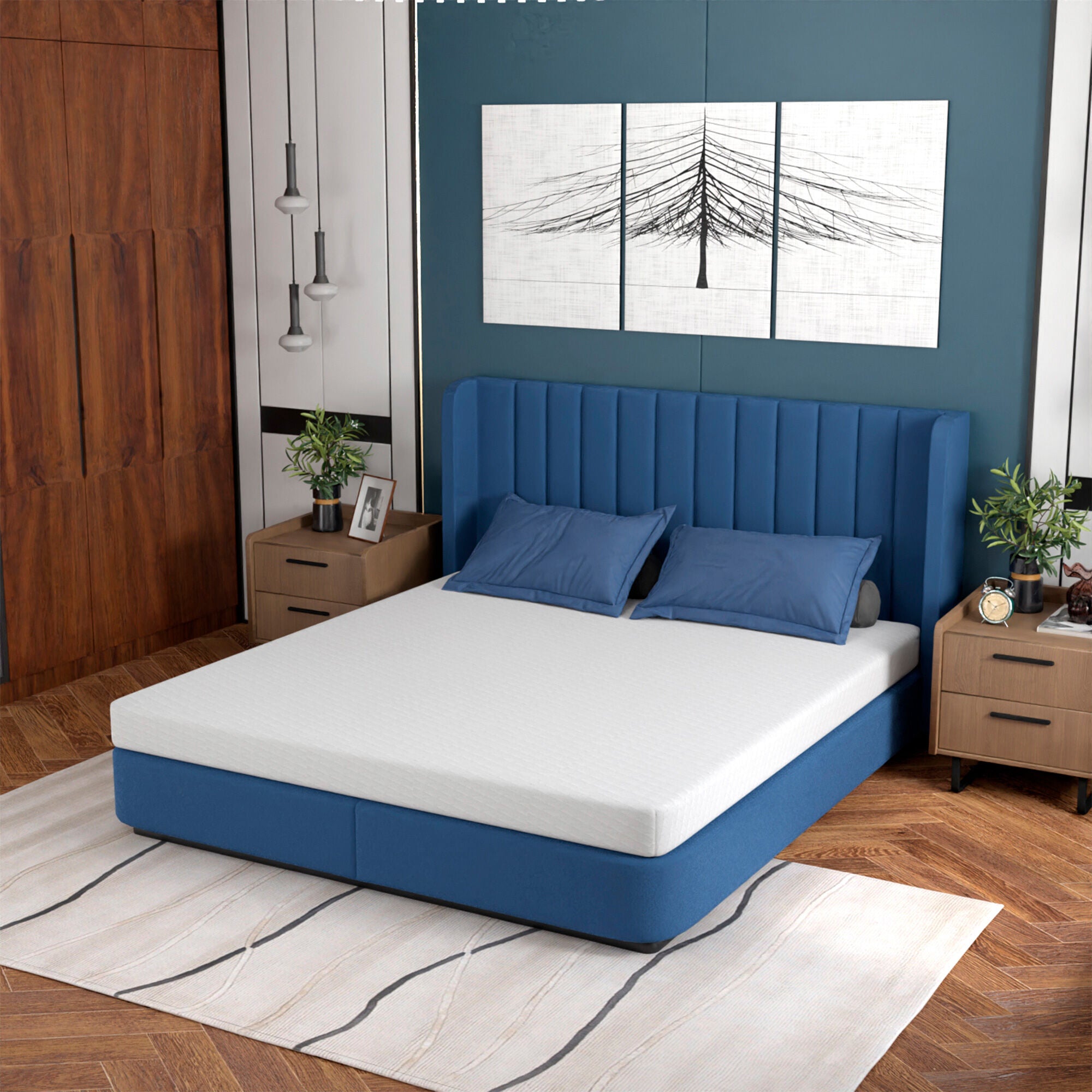 FDW 5 inch Gel Memory Foam Mattress Medium Firm Mattress for Pressure Relief Cooler Sleep Mattress for Kid Adults CertiPUR US Certified Mattress in
