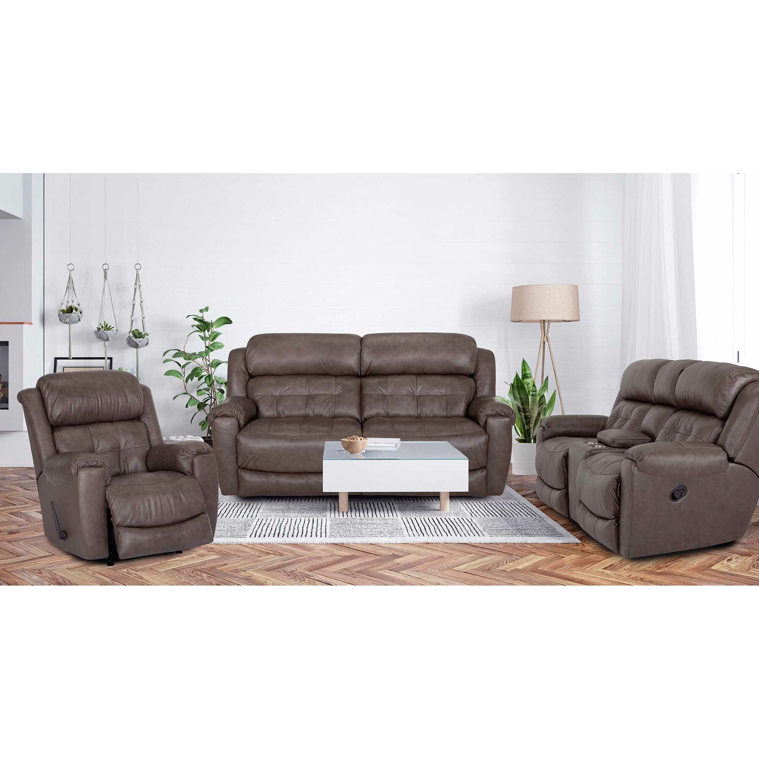 Talon Leather Reclining Sofa - QK1082626_FKLN_LF1_RM