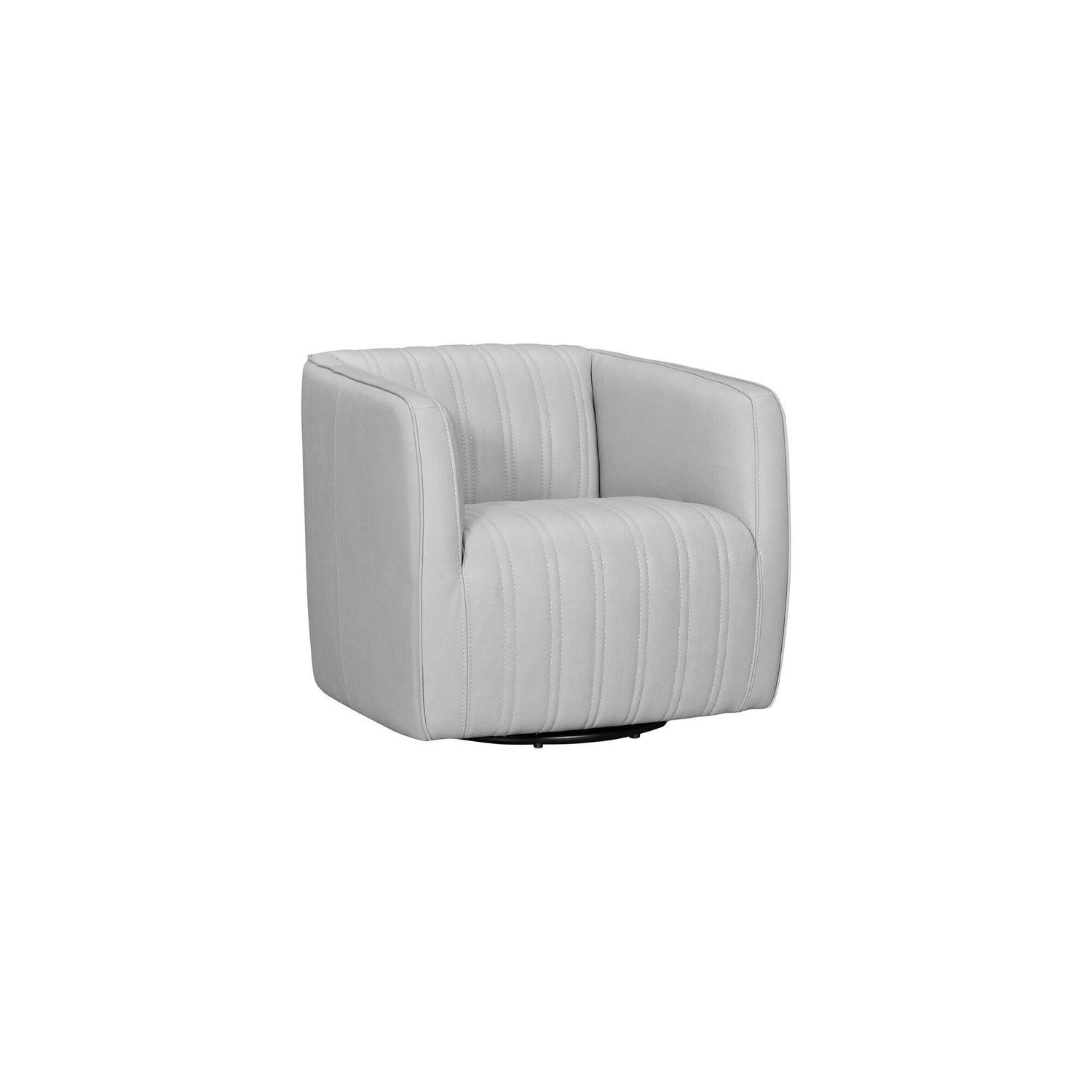 Koji Leather Swivel Chair - QK1083258_VIOL_AFR_OL