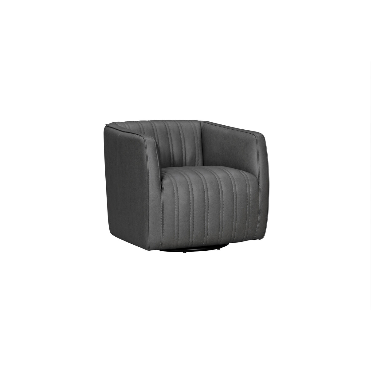 Koji Leather Swivel Chair - QK1083259_VIOL_AFR_OL