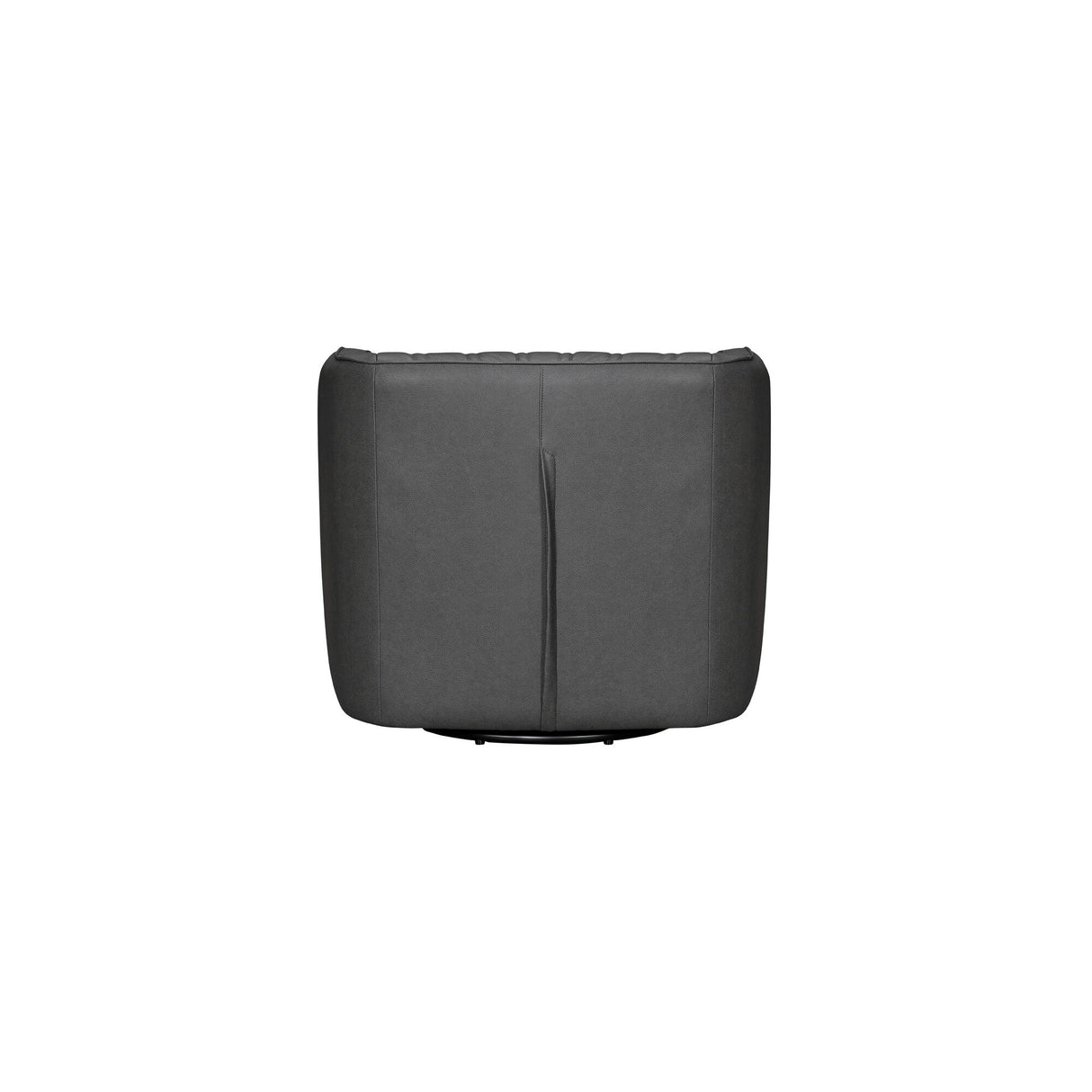Koji Leather Swivel Chair - QK1083259_VIOL_BCK_OL