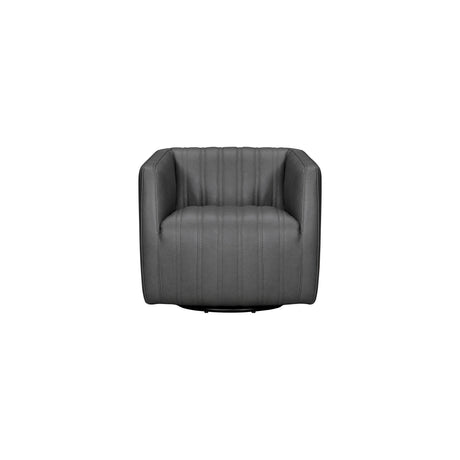 Koji Leather Swivel Chair - QK1083259_VIOL_PRI_OL