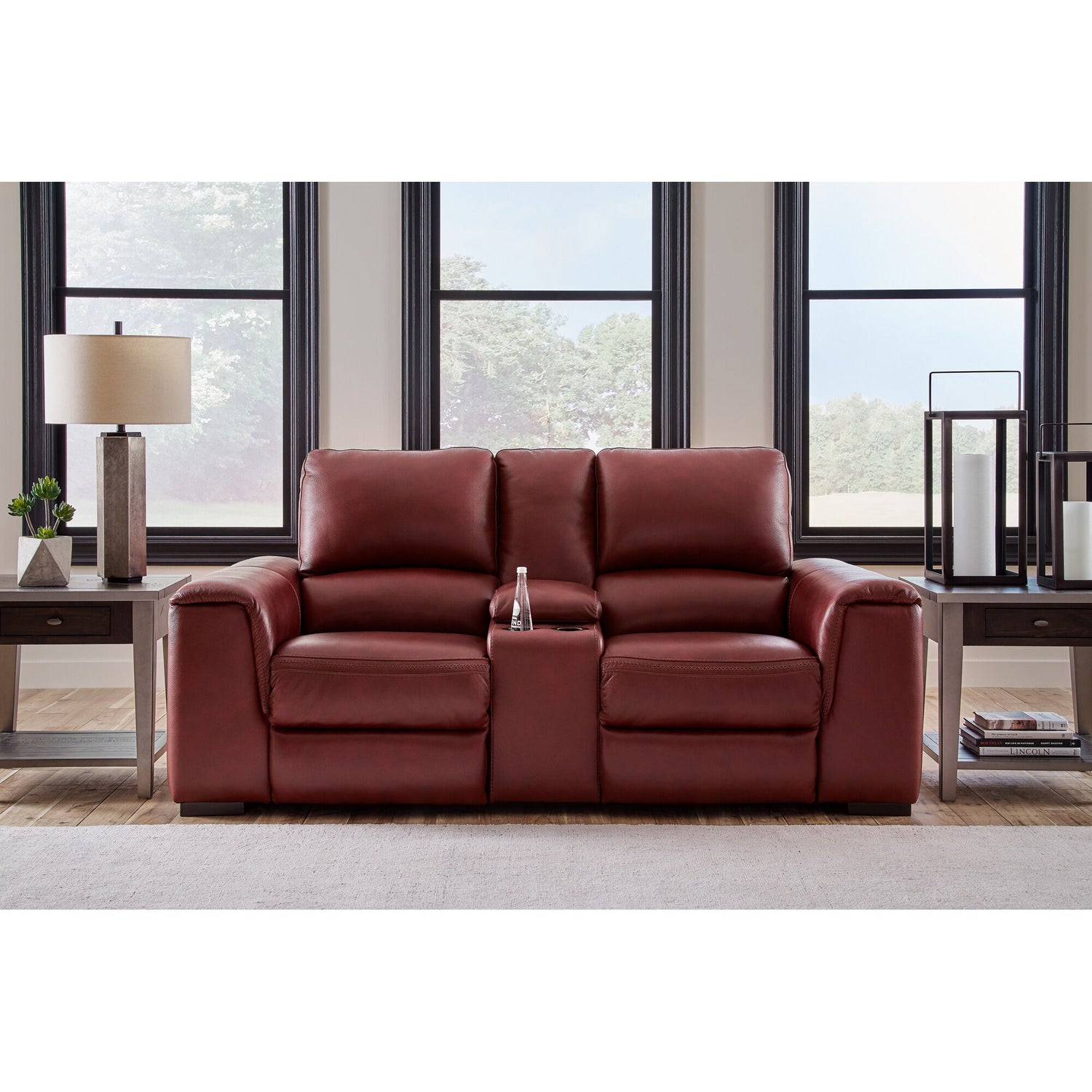 Alessandro Power Reclining Console Loveseat - QK1083274_ASHL_LF1_RM
