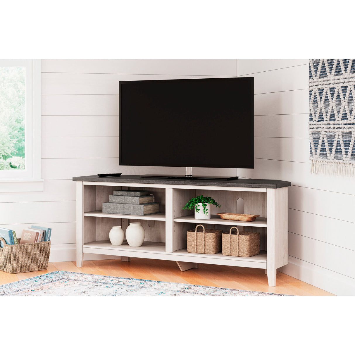 Dorrinson 58 Inch Corner Console - QK1084658_ASHL_LF1_RM