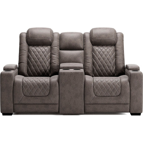 HyllMont Power Reclining Loveseat with Console - QK1085246_ASHL_PRI_OL