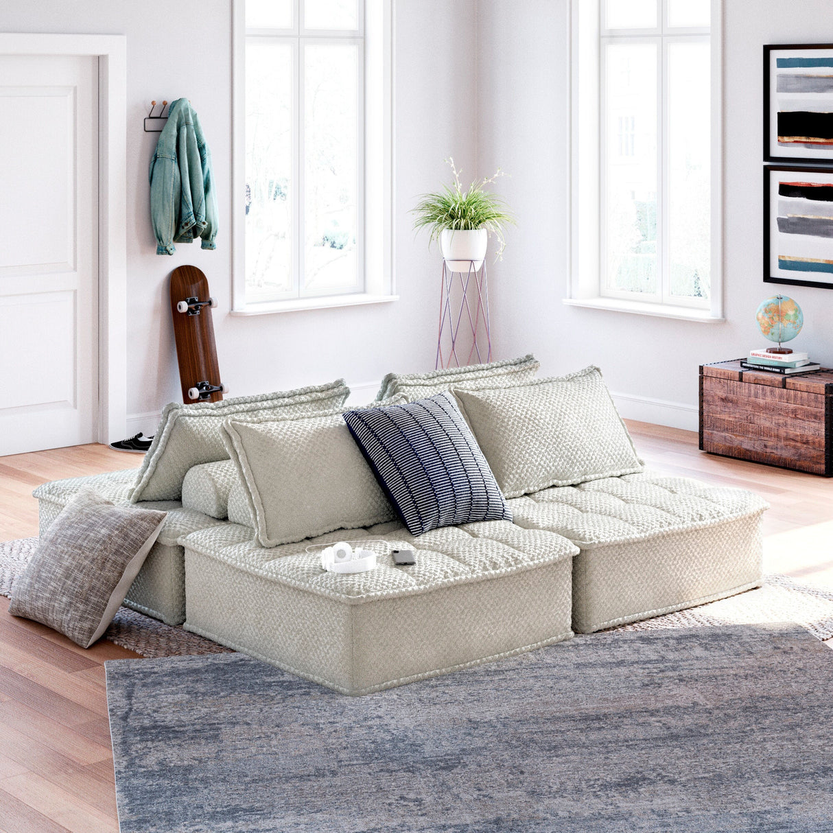 Bales 4-Piece Modular Seating - QK1085780_ASHL_LF1_RM