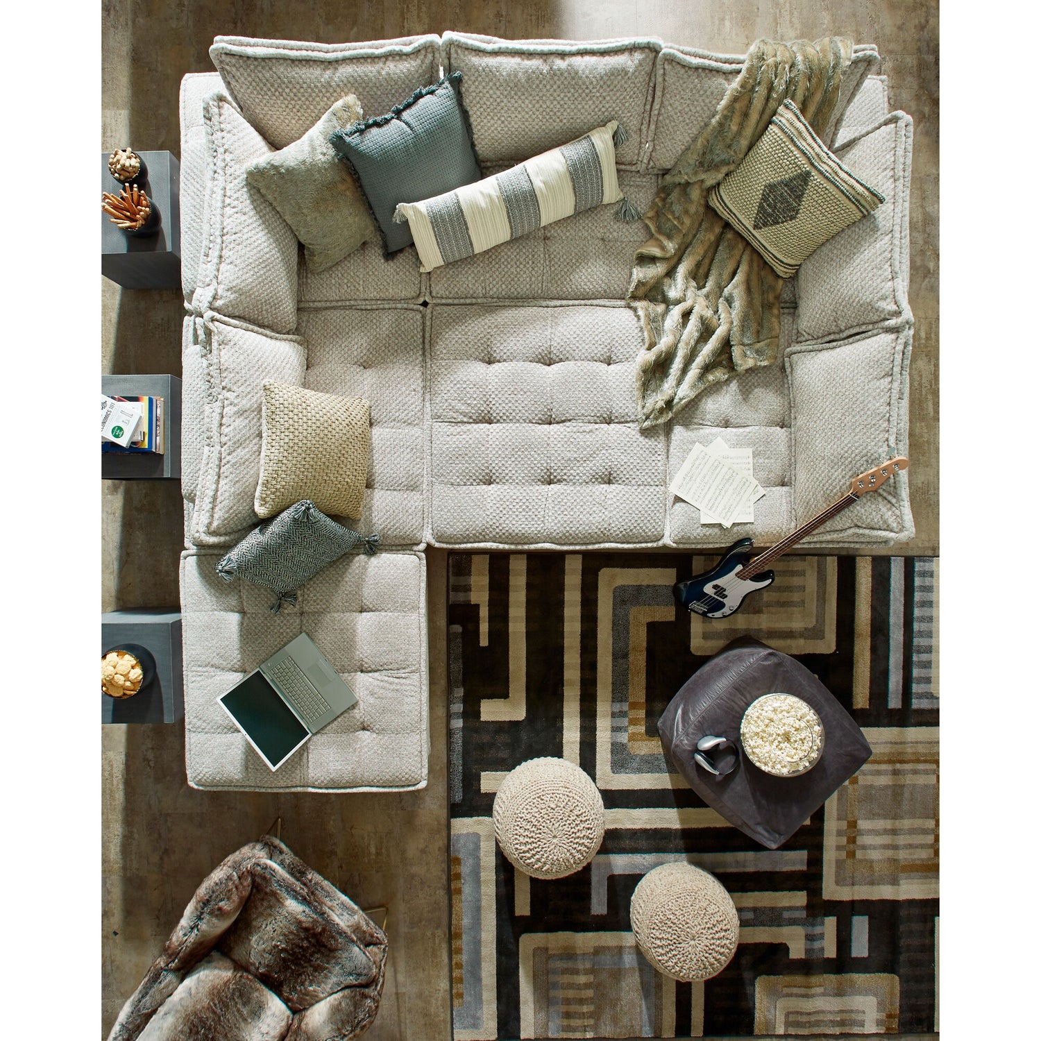 Bales 7-Piece Modular Seating - QK1085783_ASHL_LF2_RM