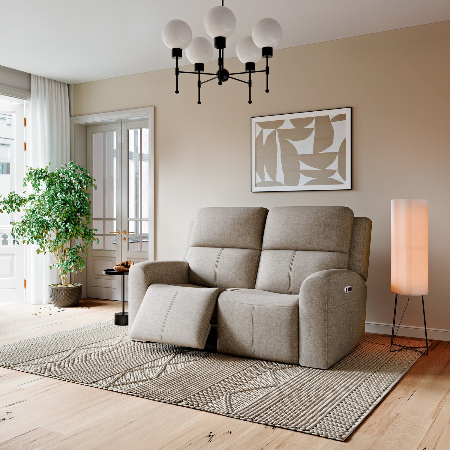 Taylor Power Reclining Loveseat with Power Headrests - QK1086631_FLXS_LF2_RM