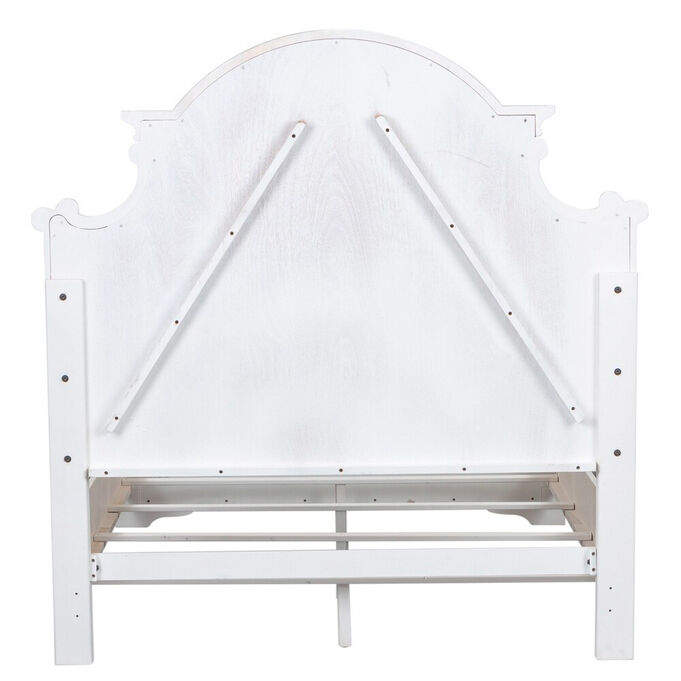 Magnolia Manor Antique White King Panel Bed