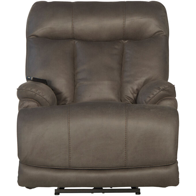 Catnapper , Anders Charcoal Lay-Flat Power Recliner Chair