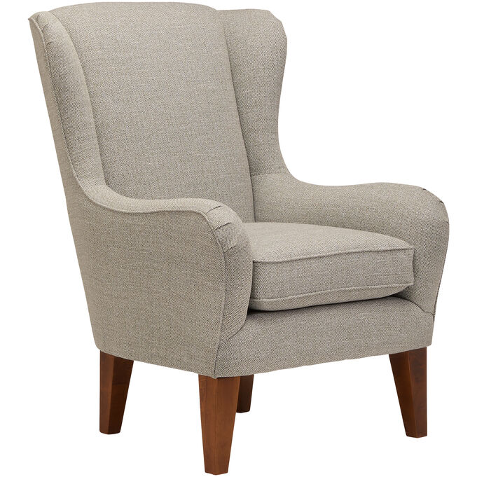 Lorette Gray Wing Back Chair