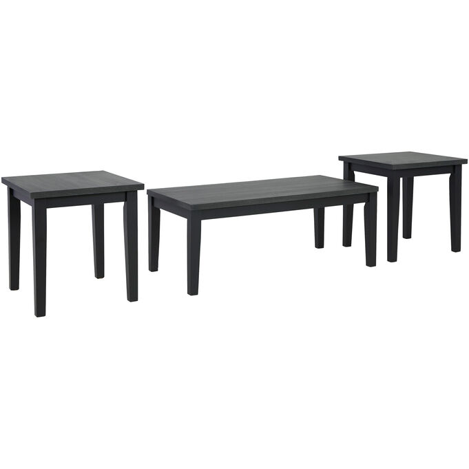 Ashley Furniture | Garvine Dark Gray Set of 3 Tables