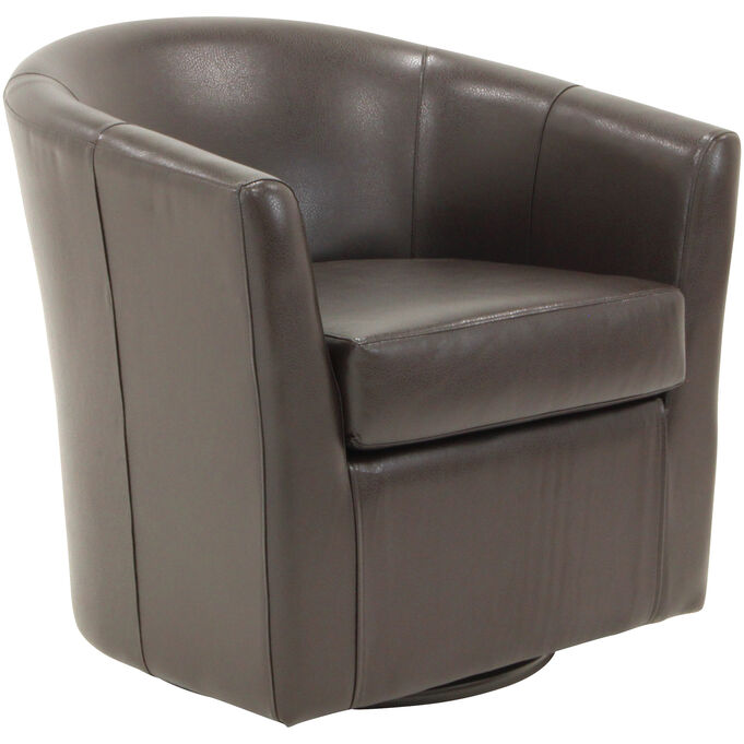 Windsor Dark Brown Swivel Chair