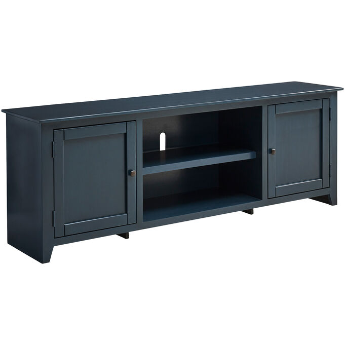 Progressive Furniture | Outlaw Navy 80" Console Table