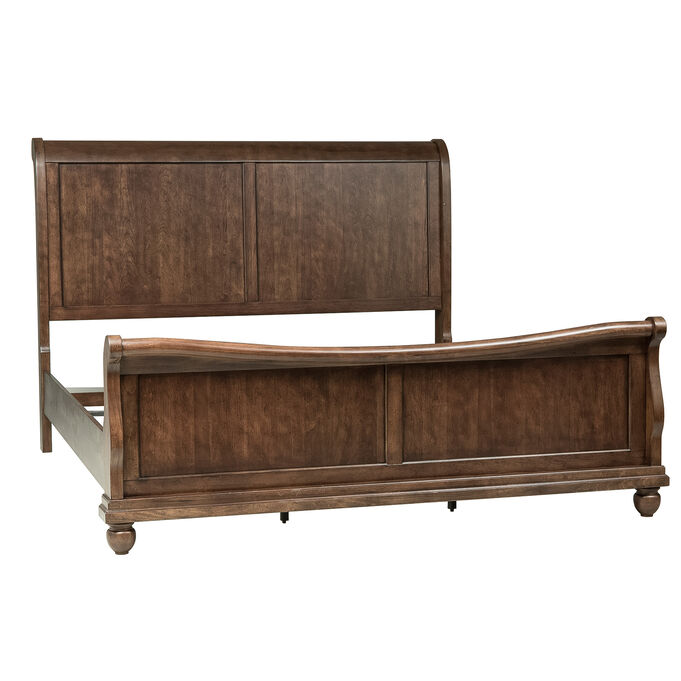 Liberty Furniture | Rustic Traditions Rustic Cherry King Sleigh Bed