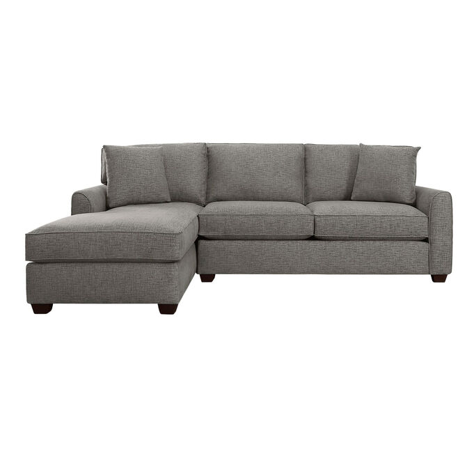 Connections Gunmetal Flare Left Chaise Sofa