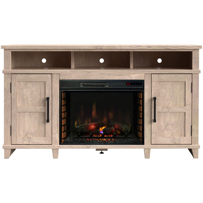 Legends Furniture | Deer Valley Hazelwood 65" Fireplace Console Table