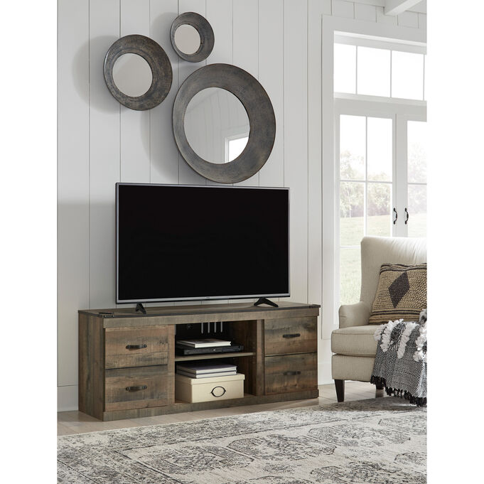 Trinell Rustic Plank 60 Inch Console