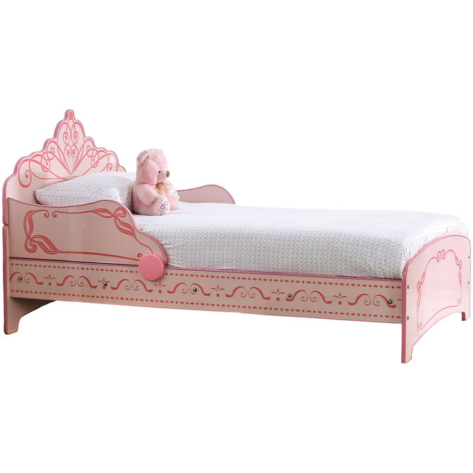 Furniture Of America | Julianna Pink Twin Bed