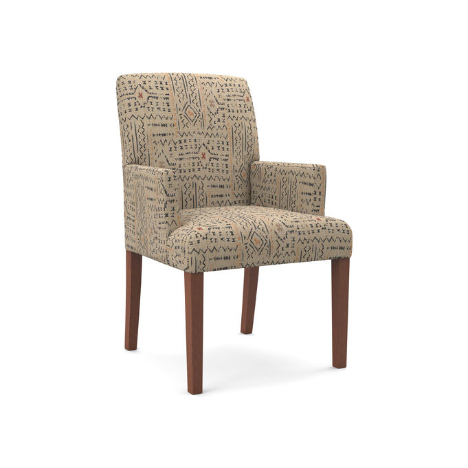 Best Chair , Denai Mudcloth Linen Upholstered Arm Chair