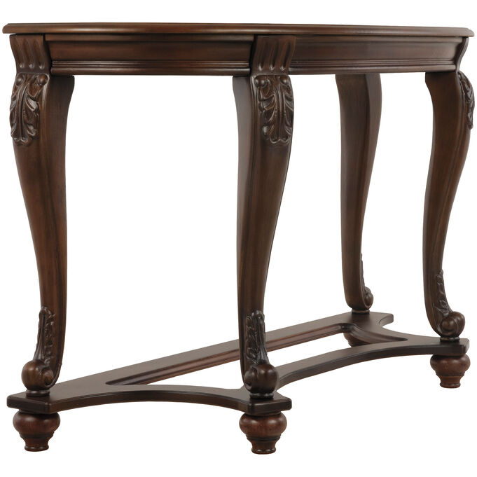 Ashley Furniture , Norcastle Dark Brown Sofa Table