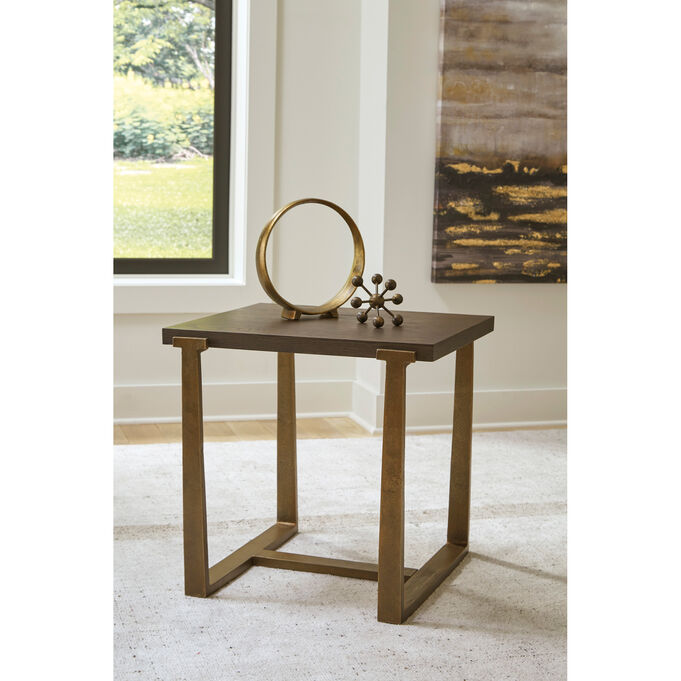 Balintmore Brown Square End Table