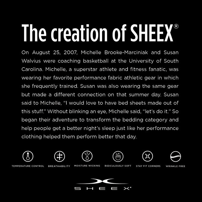 SHEEX Aero Fit Graphite Queen Sheet Set