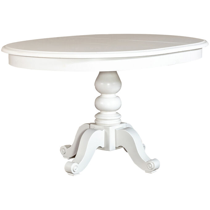 Liberty Furniture | Summer House Oyster White Pedestal Dining Table