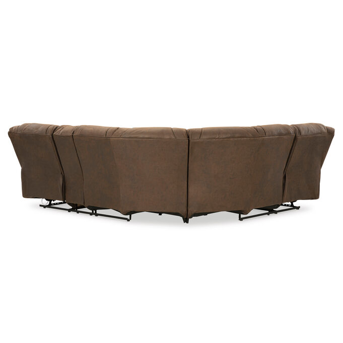 Trail Boys Brown 2 Piece Reclining Right Console Sectional