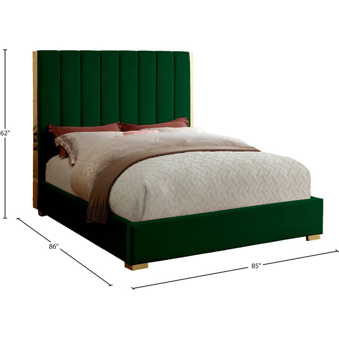 Becca Green King Bed