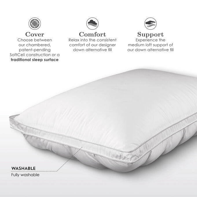 Fabrictech Queen SoftCell Lite Pillow