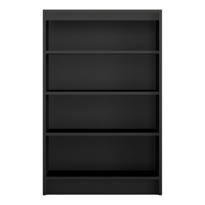 Straightforward Black 48 Inch Bookcase
