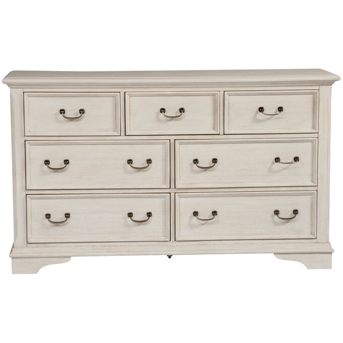 Liberty Furniture | Bayside Antique White 7 Drawer Dresser