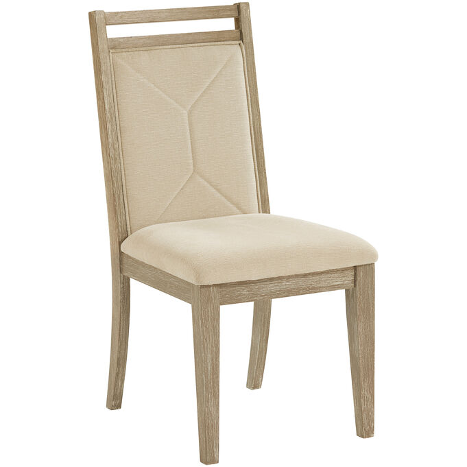 Beck Weathered Taupe Upholstered Side Chair
